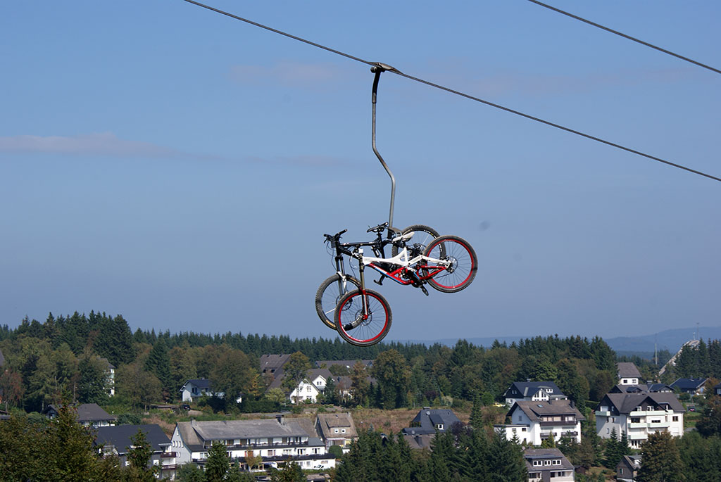 Stoeltjeslift bij Bikepark Winterberg